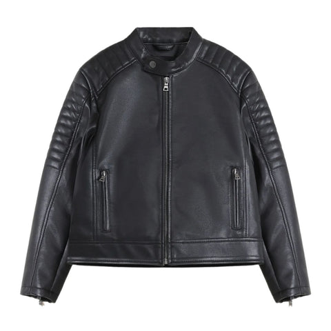 Men's Classic Biker Leather Jacket