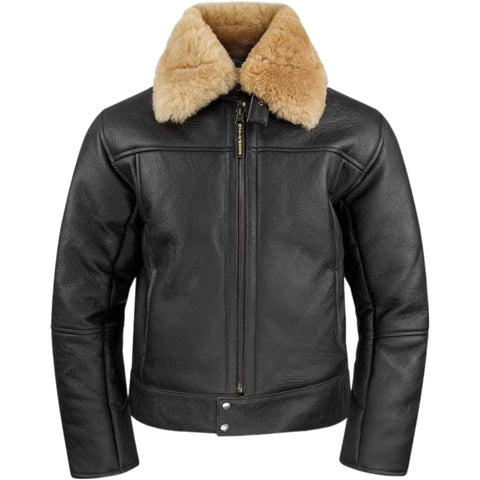 Men's Sheepskin Bomber Flight Jacket