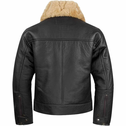 Men's Sheepskin Bomber Flight Jacket