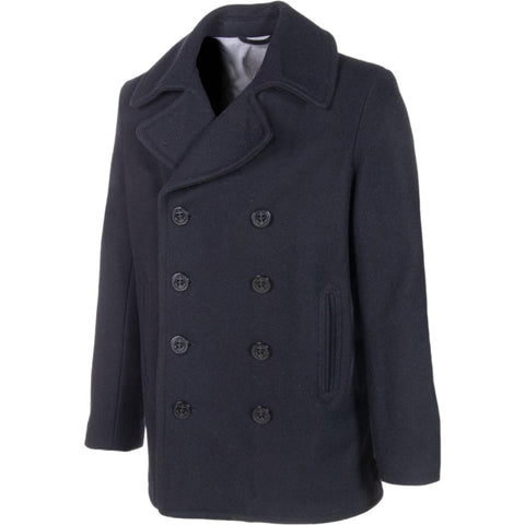 Men Navy Wool Peacoat | Navy Wool Peacoat | clofitters