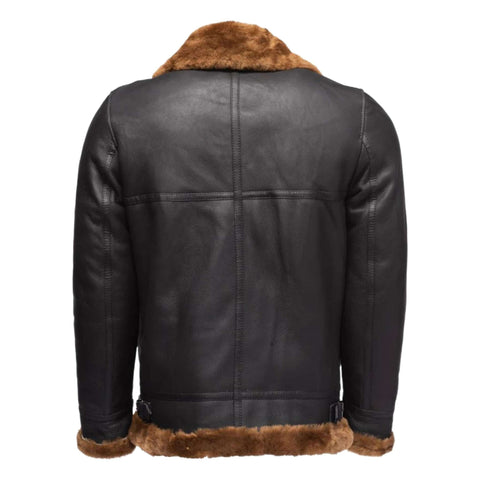 Men's Ginger Brown B3 Shearling Flight Jacket