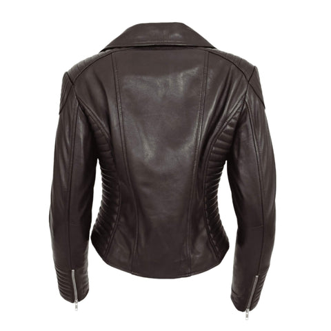 Women's Timeless Brown Leather Jacket